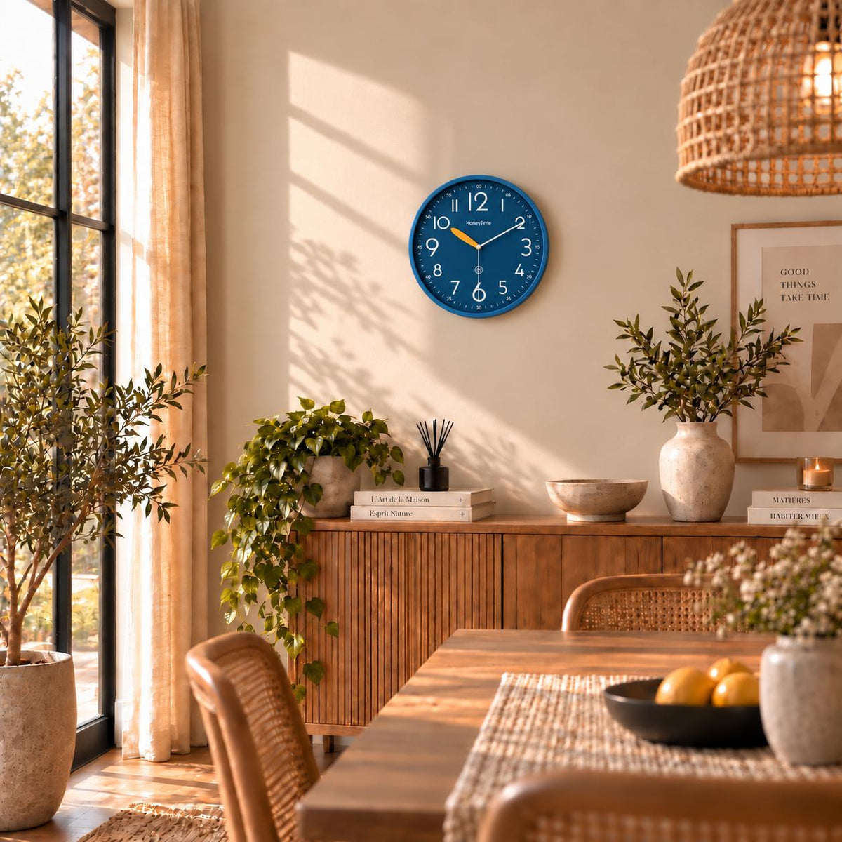 Horloge Murale Moderne Plastique | Blue