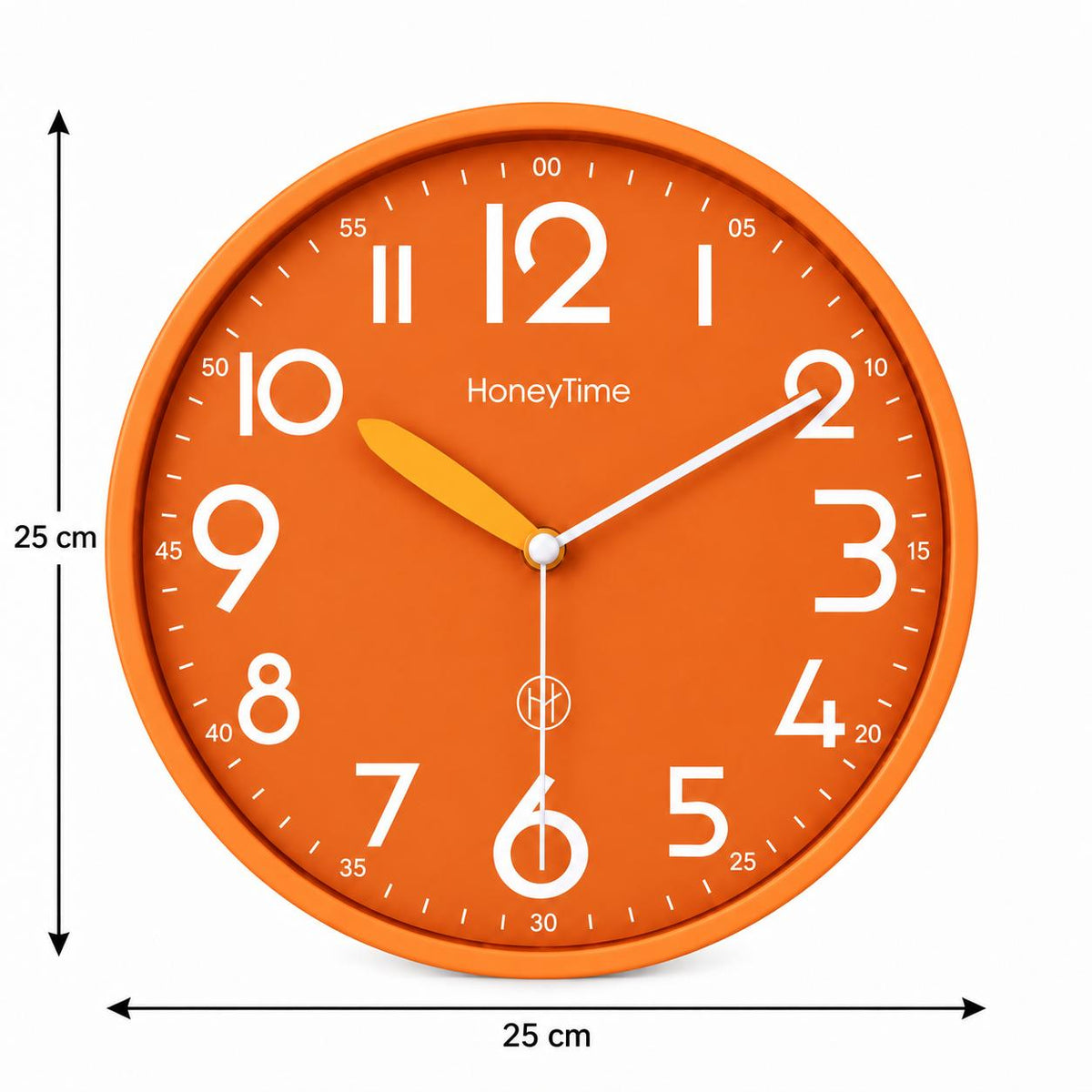 Horloge Murale Moderne Plastique | Orange