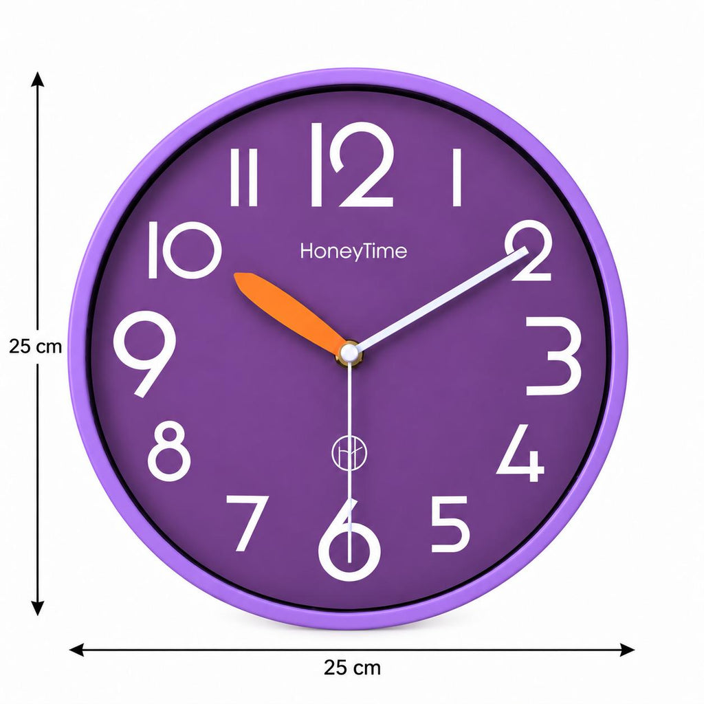 Horloge Murale Moderne Plastique | Purple