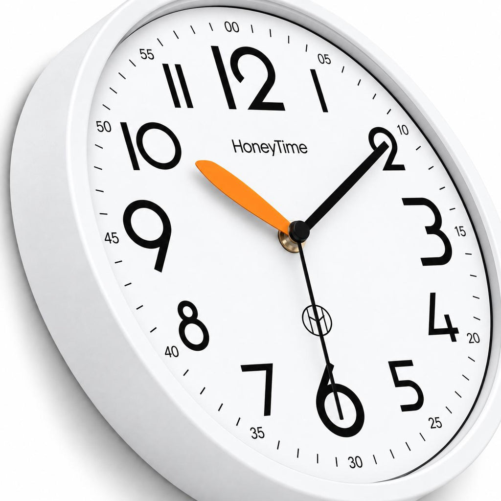 Horloge Murale Moderne Plastique | White