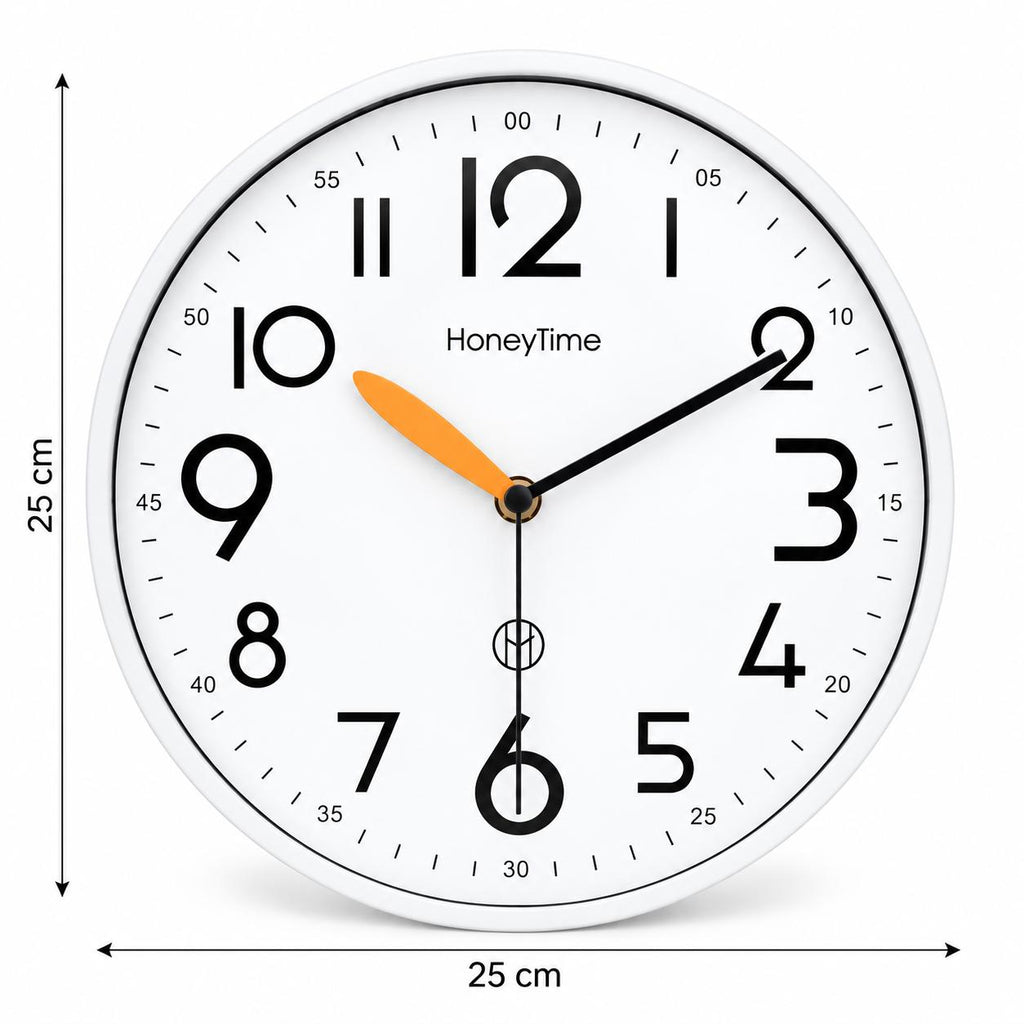 Horloge Murale Moderne Plastique | White