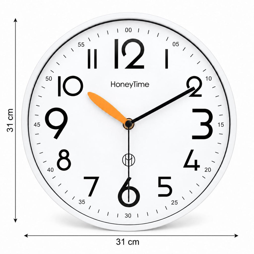 Horloge Murale Moderne Plastique | White