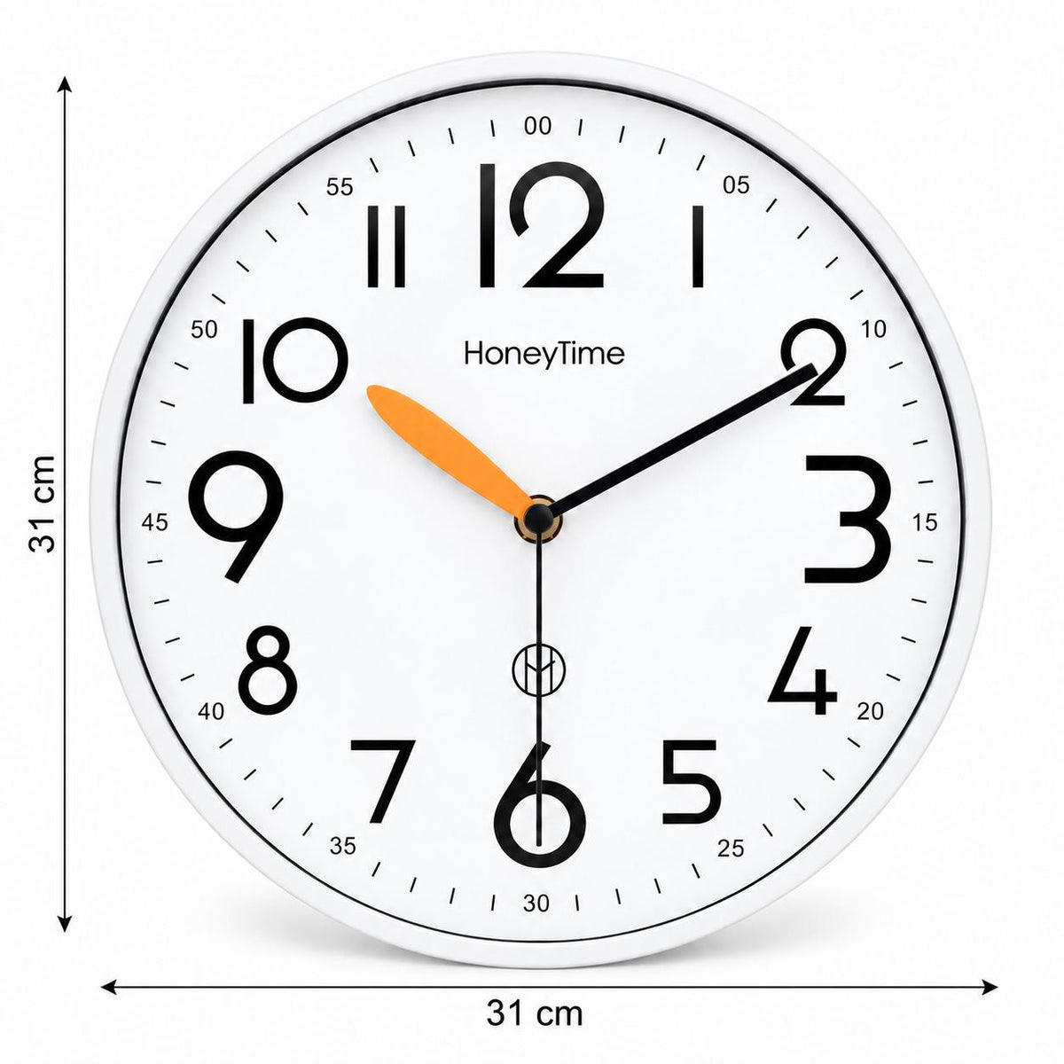Horloge Murale Moderne Plastique | White