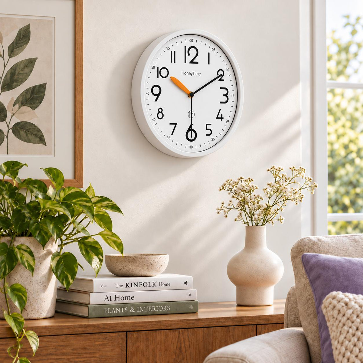 Horloge Murale Moderne Plastique | White