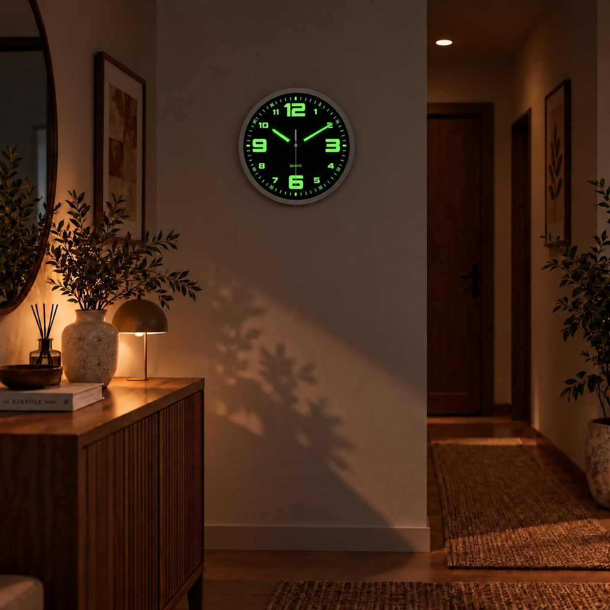 Horloge Murale Moderne Fluorescent Plastique | Halo