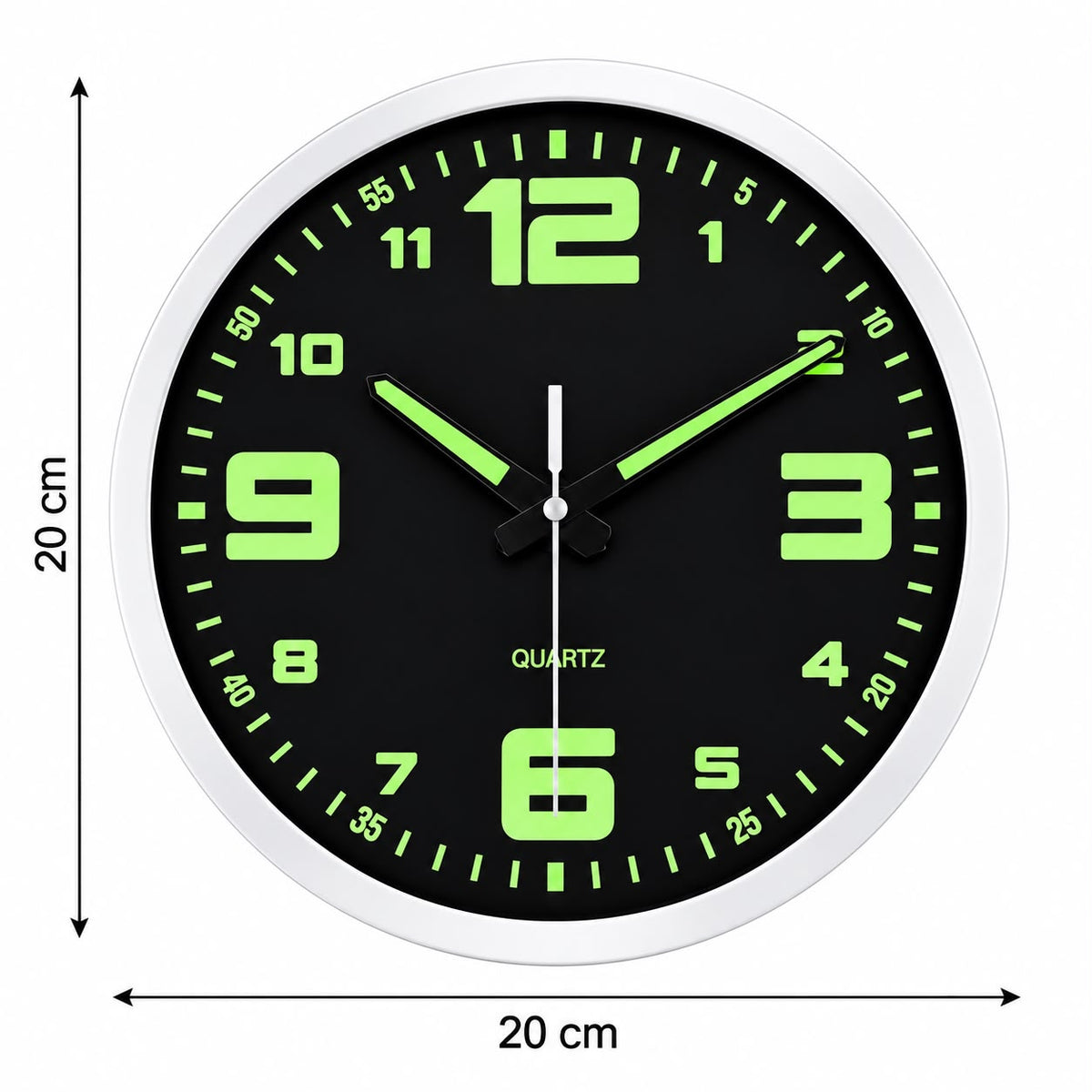 Horloge Murale Moderne Fluorescent Plastique | Halo