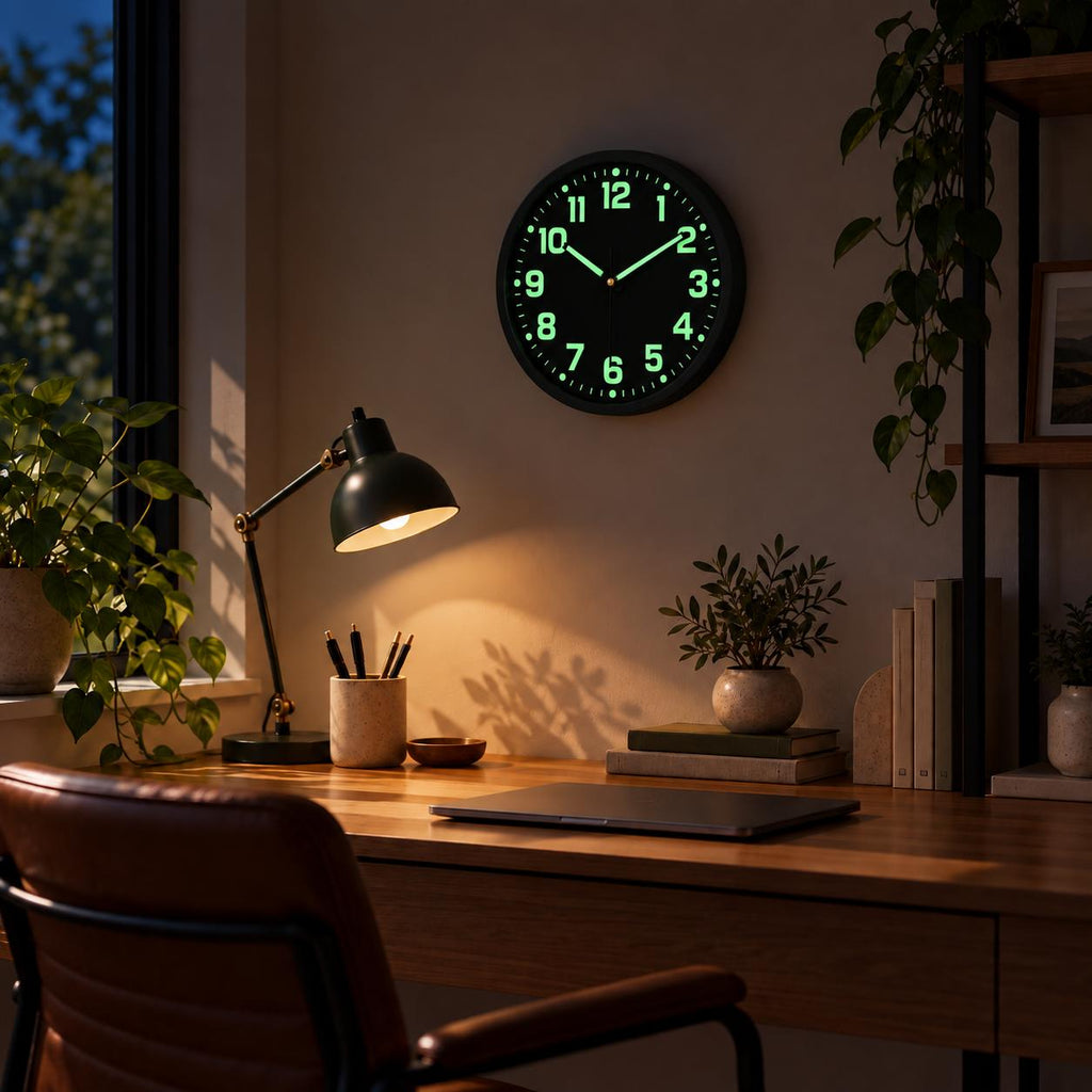 Horloge Murale Moderne Fluorescent Plastique | Nova