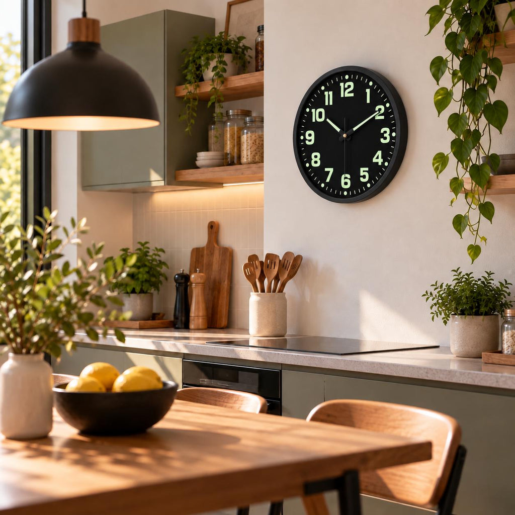 Horloge Murale Moderne Fluorescent Plastique | Nova