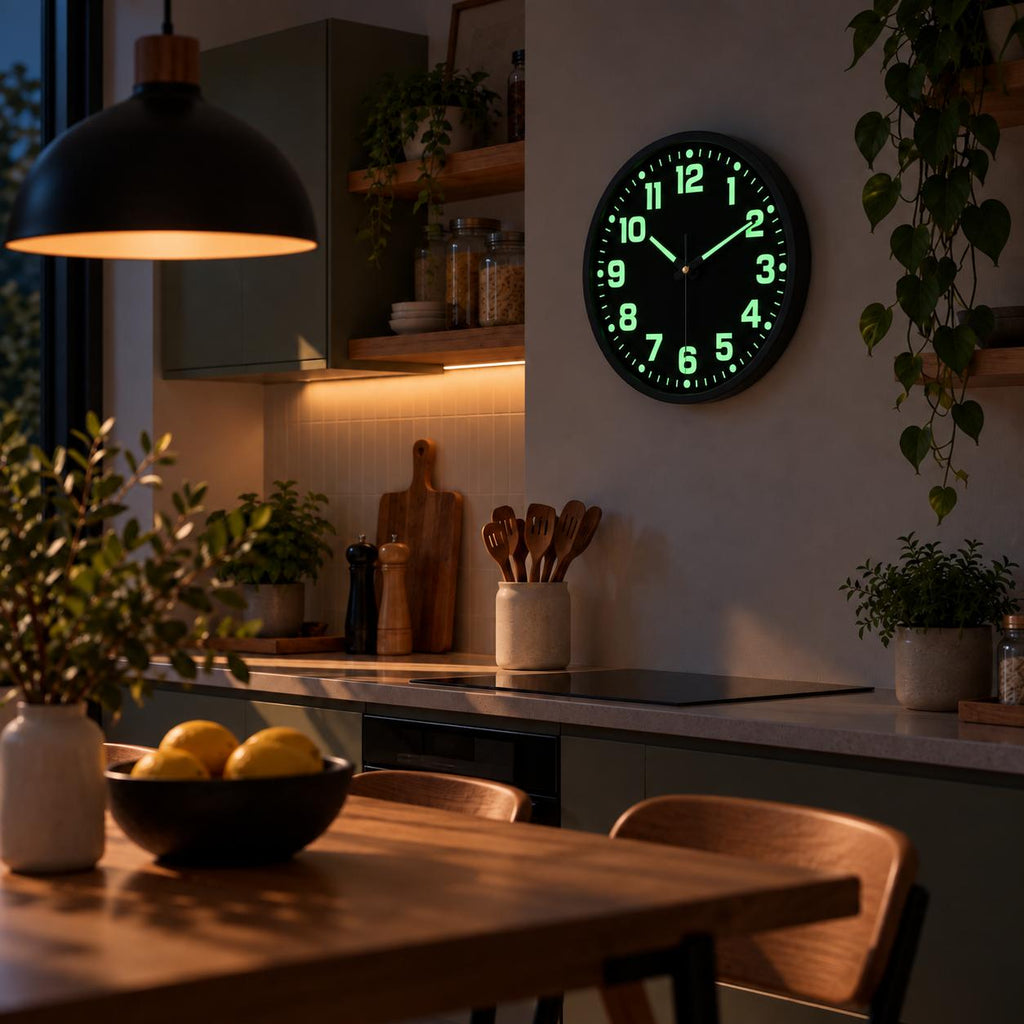 Horloge Murale Moderne Fluorescent Plastique | Nova