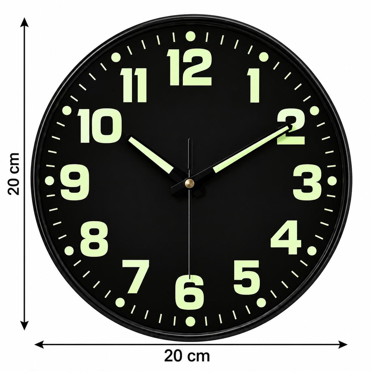 Horloge Murale Moderne Fluorescent Plastique | Nova