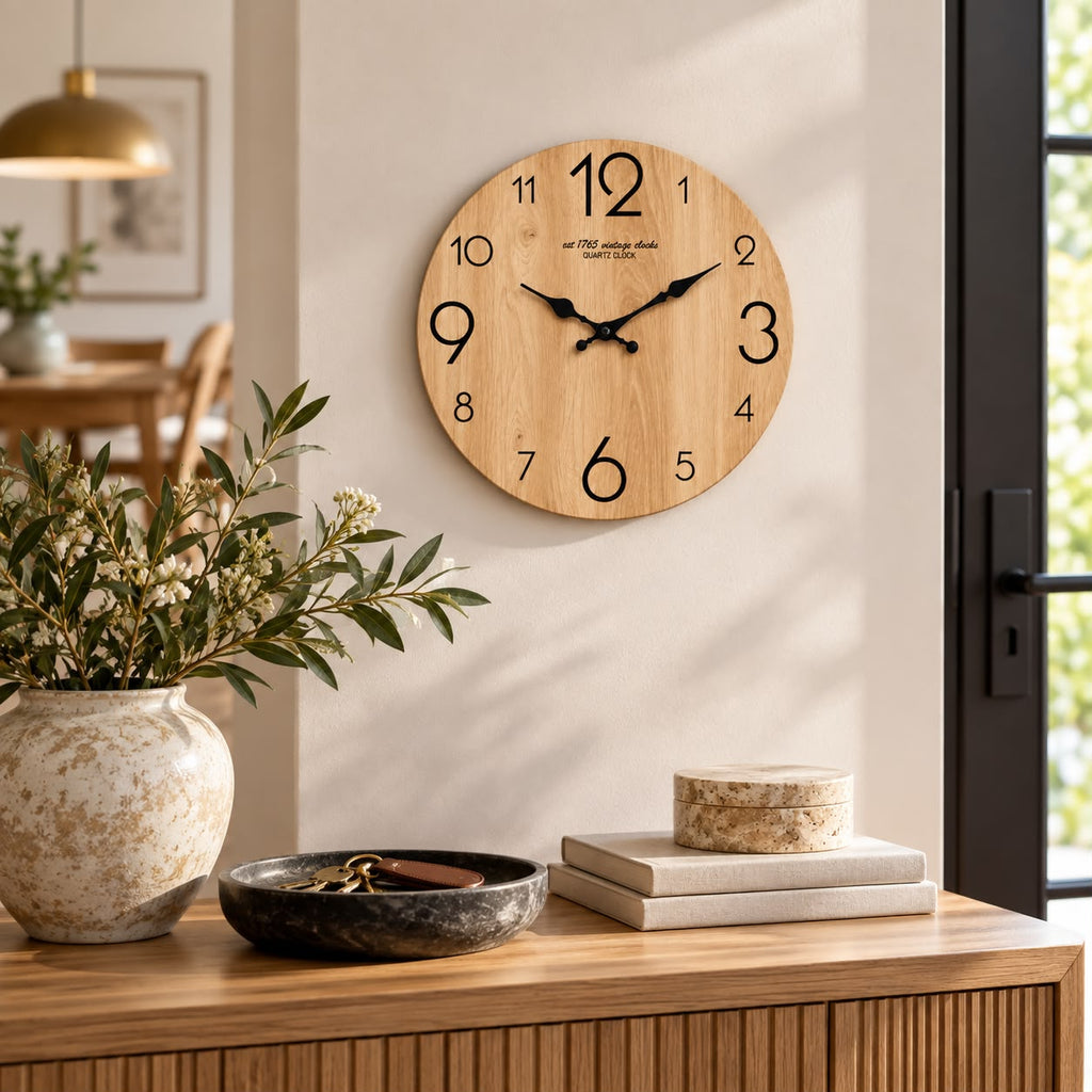 Horloge Murale Moderne Bois | Cèdre