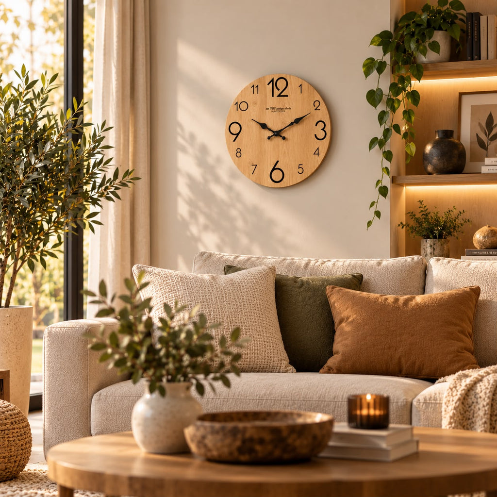 Horloge Murale Moderne Bois | Cèdre