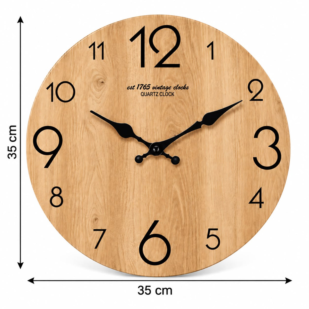Horloge Murale Moderne Bois | Cèdre