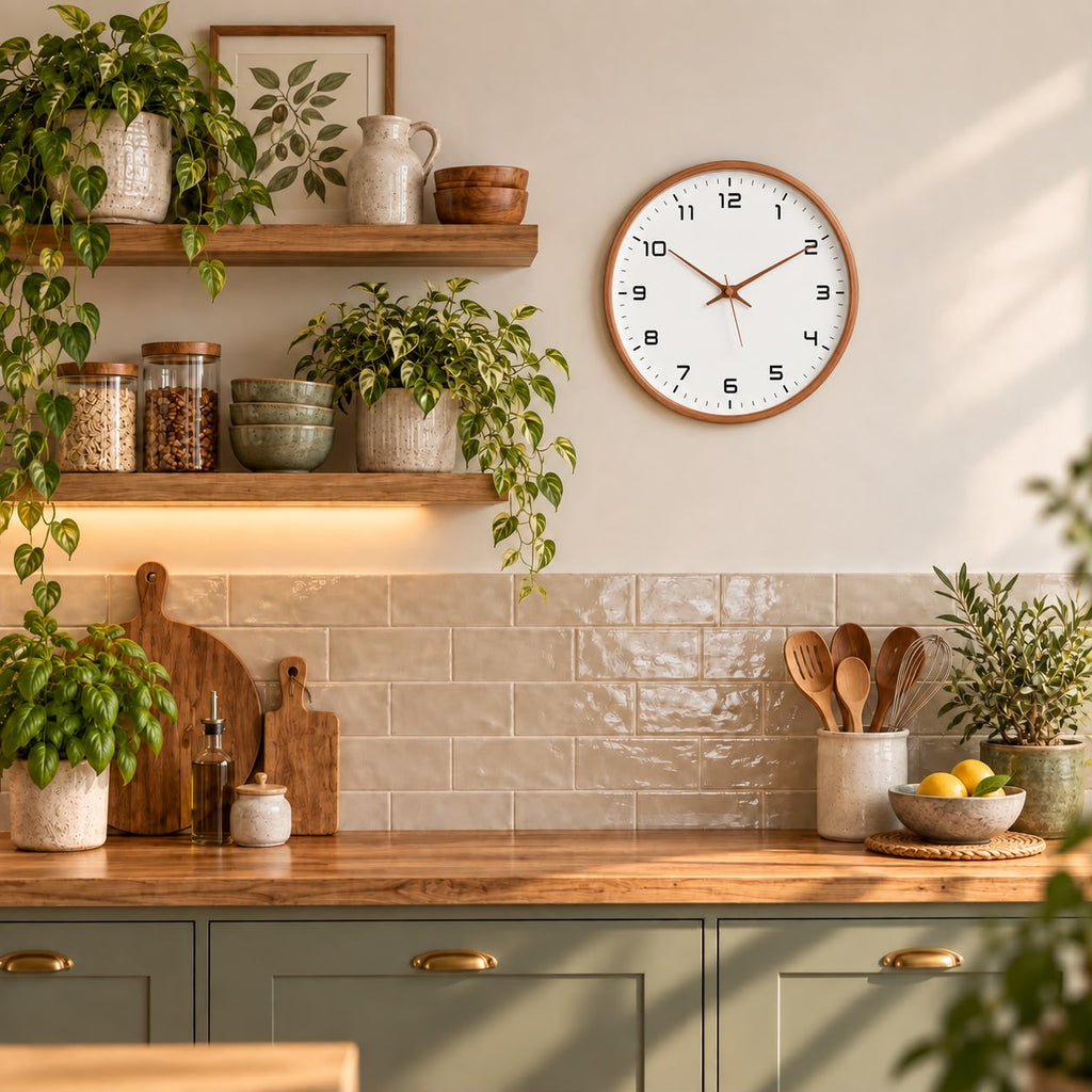 Horloge Murale Moderne Bois | Luma