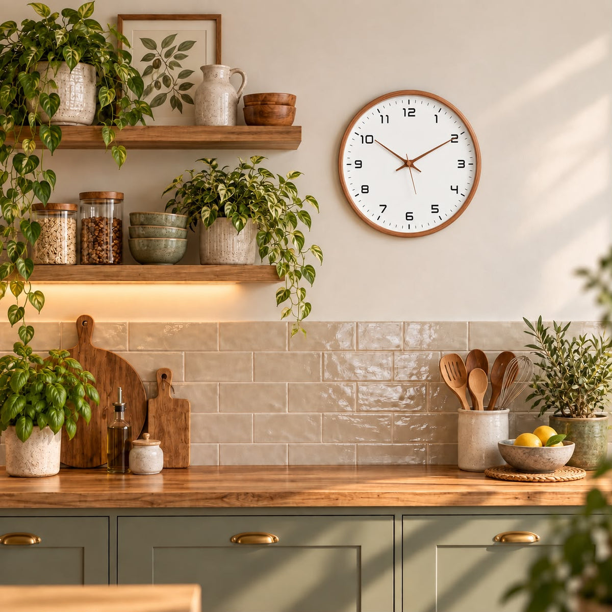 Horloge Murale Moderne Bois | Luma