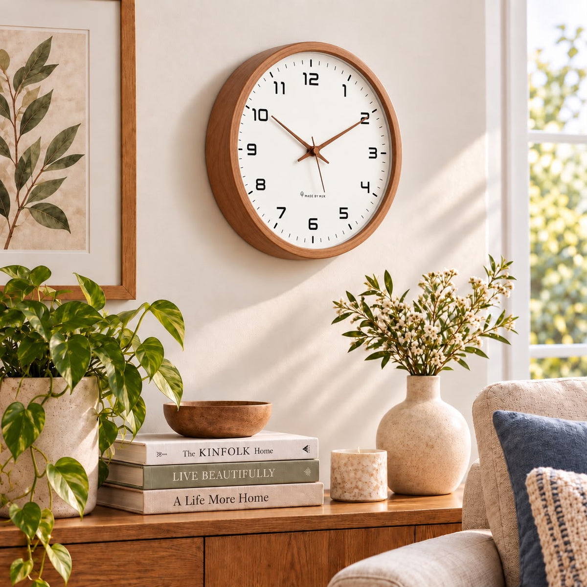 Horloge Murale Moderne Bois | Luma
