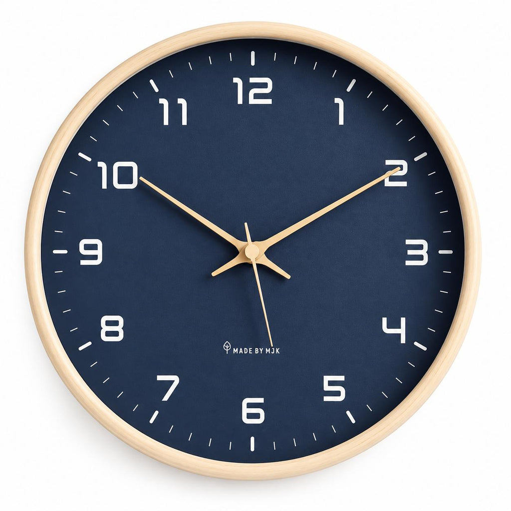Horloge Murale Moderne Bois | Navy