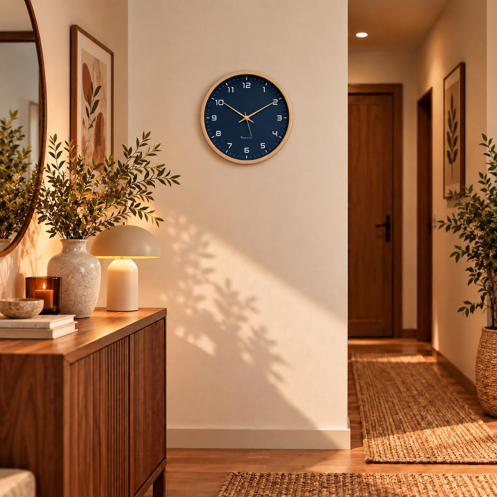 Horloge Murale Moderne Bois | Navy