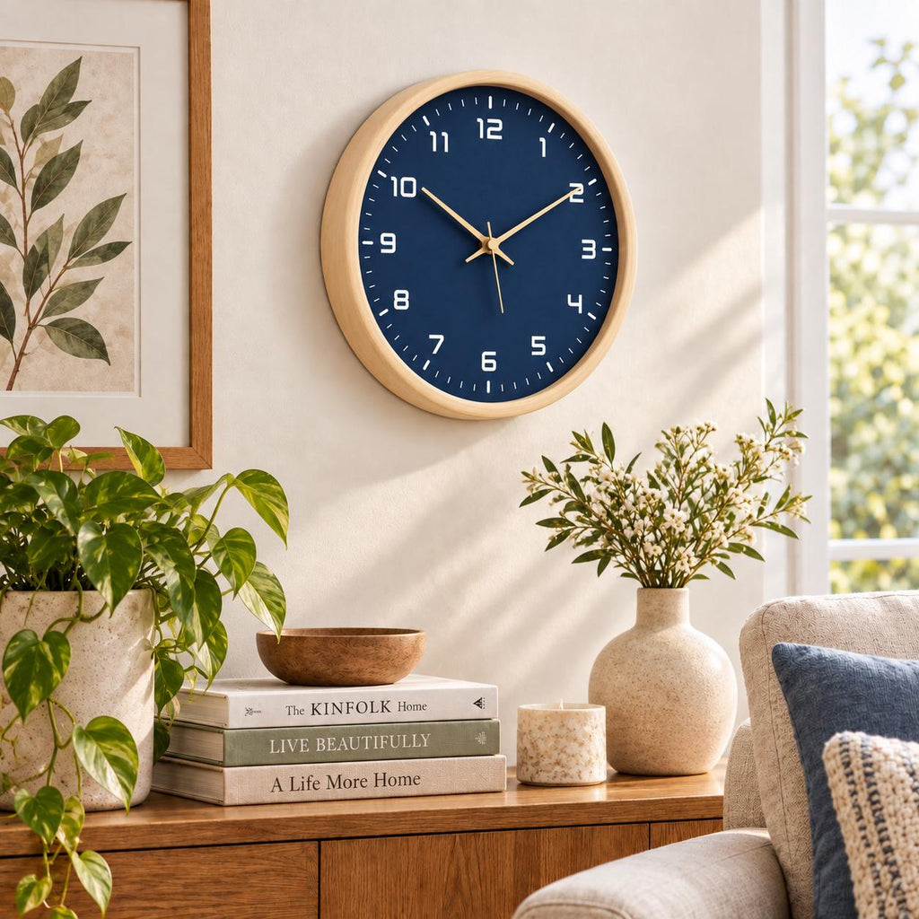 Horloge Murale Moderne Bois | Navy