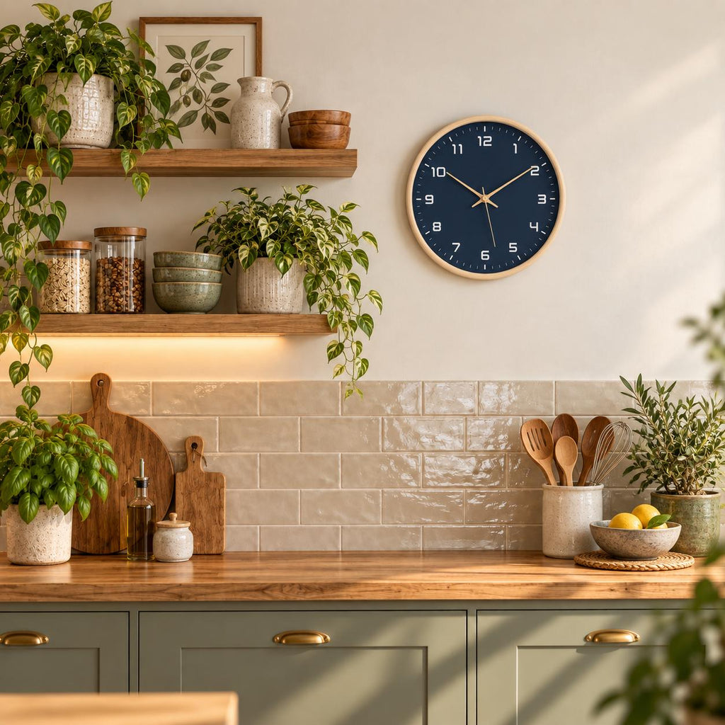 Horloge Murale Moderne Bois | Navy