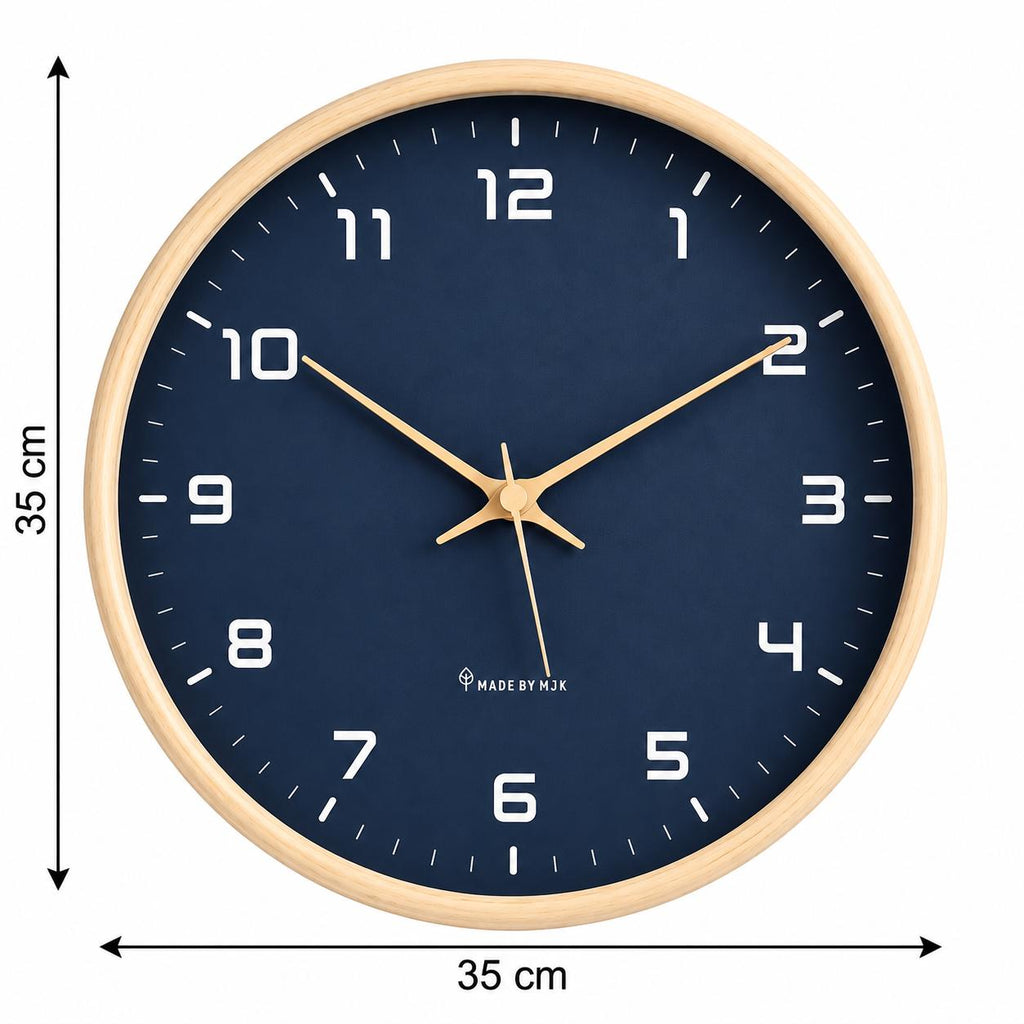 Horloge Murale Moderne Bois | Navy