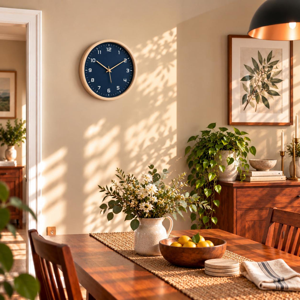 Horloge Murale Moderne Bois | Navy
