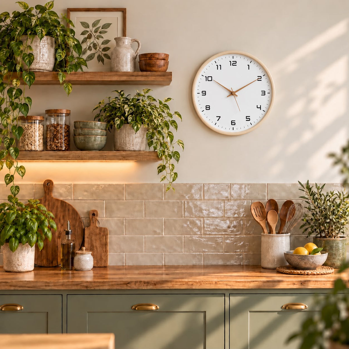 Horloge Murale Moderne Bois | Pure
