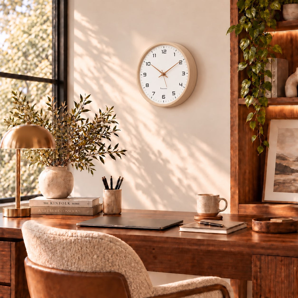 Horloge Murale Moderne Bois | Pure
