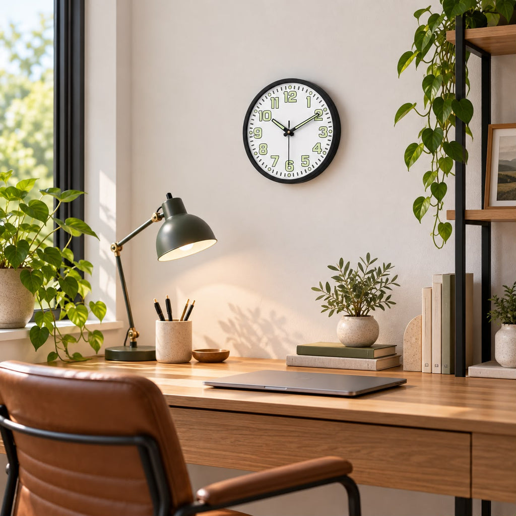 Horloge Murale Moderne Fluorescent Plastique | Aura