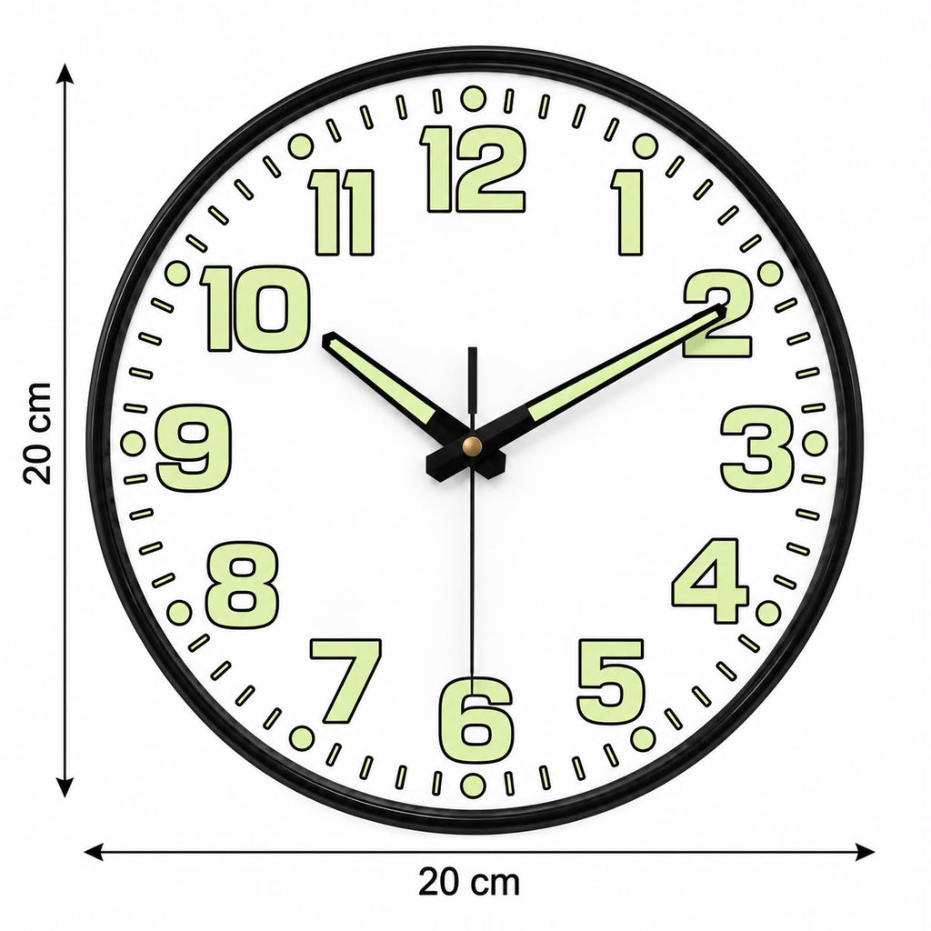 Horloge Murale Moderne Fluorescent Plastique | Aura