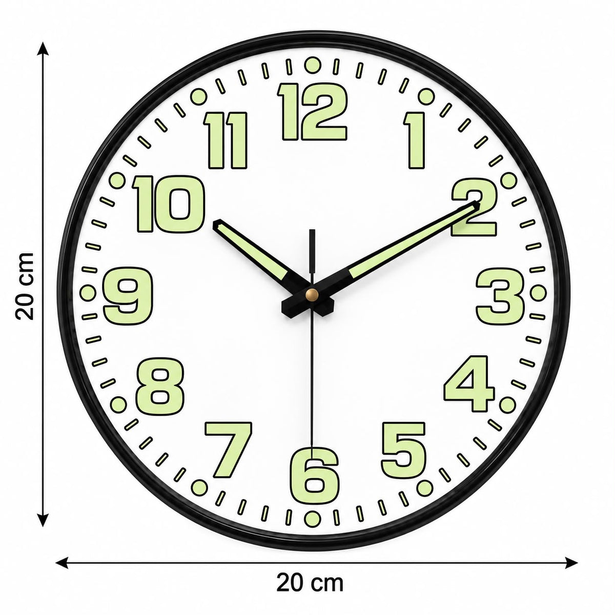 Horloge Murale Moderne Fluorescent Plastique | Aura