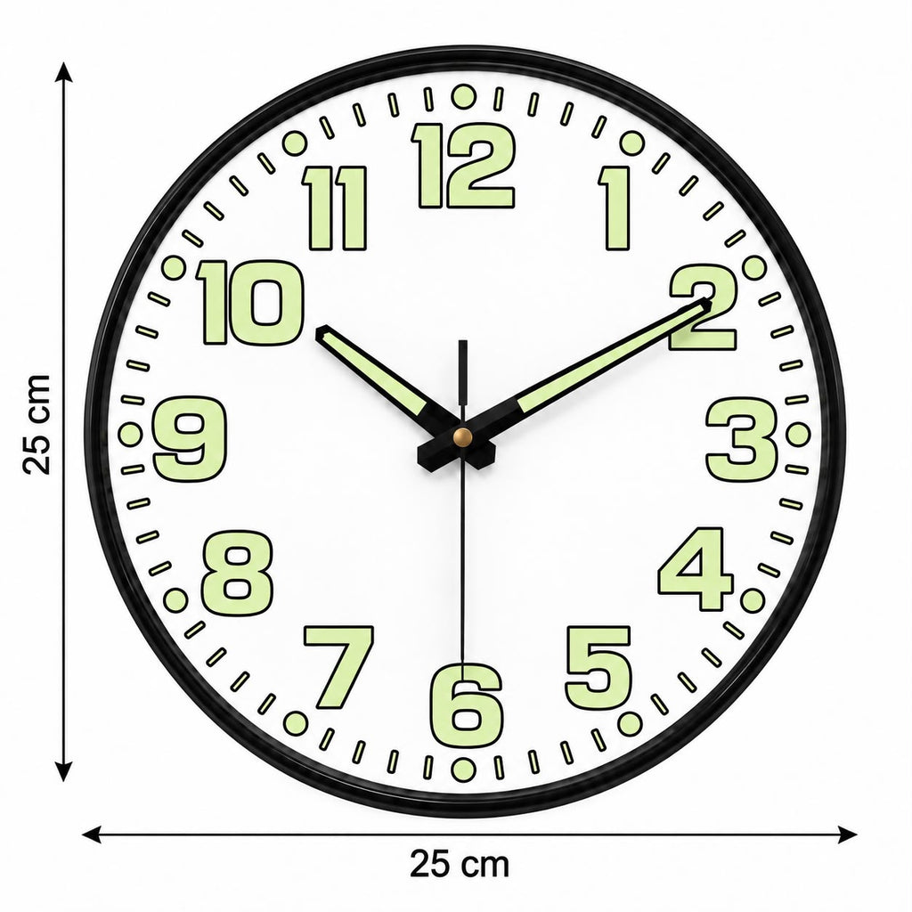 Horloge Murale Moderne Fluorescent Plastique | Aura