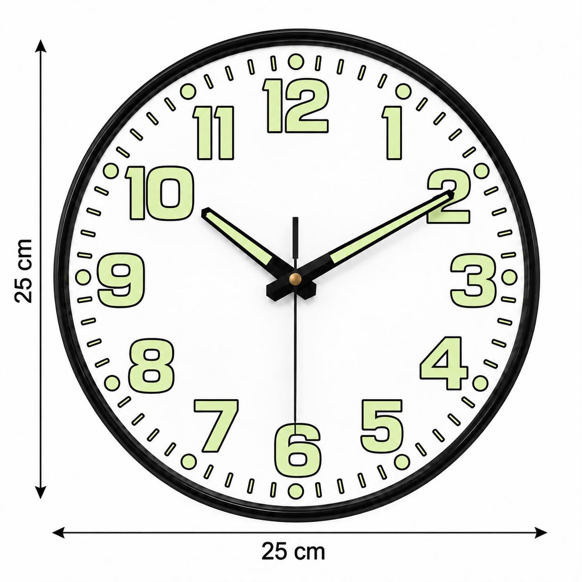 Horloge Murale Moderne Fluorescent Plastique | Aura