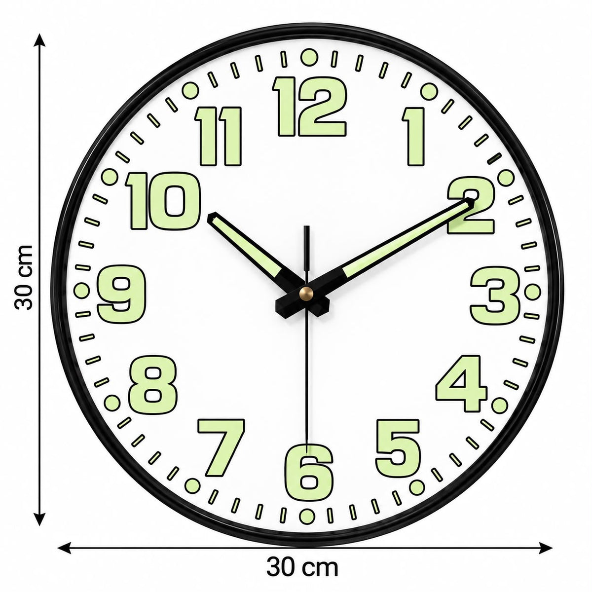 Horloge Murale Moderne Fluorescent Plastique | Aura