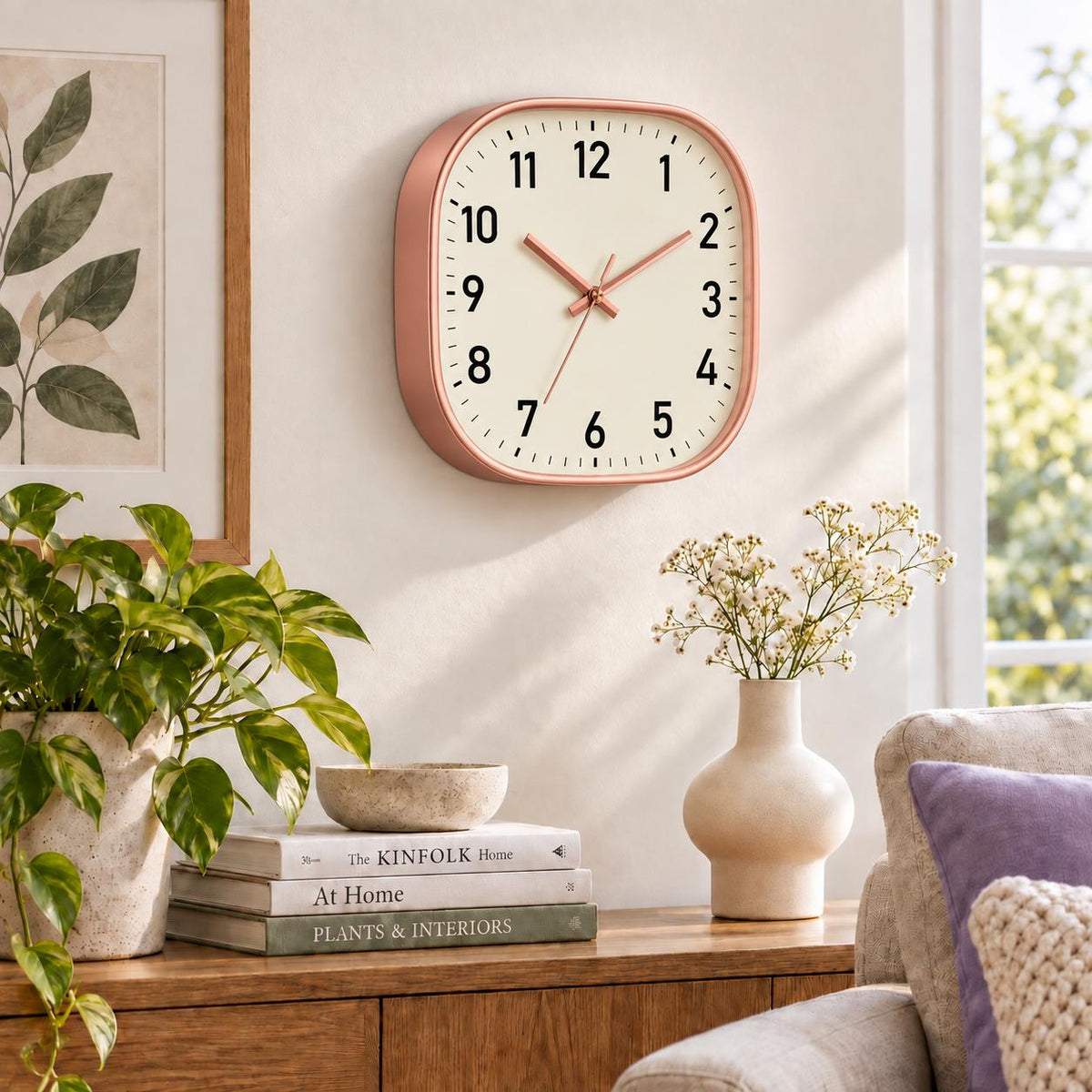 Horloge Murale Moderne Plastique | Roséa