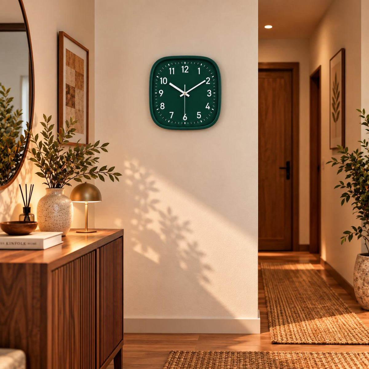 Horloge Murale Moderne Plastique | Verde