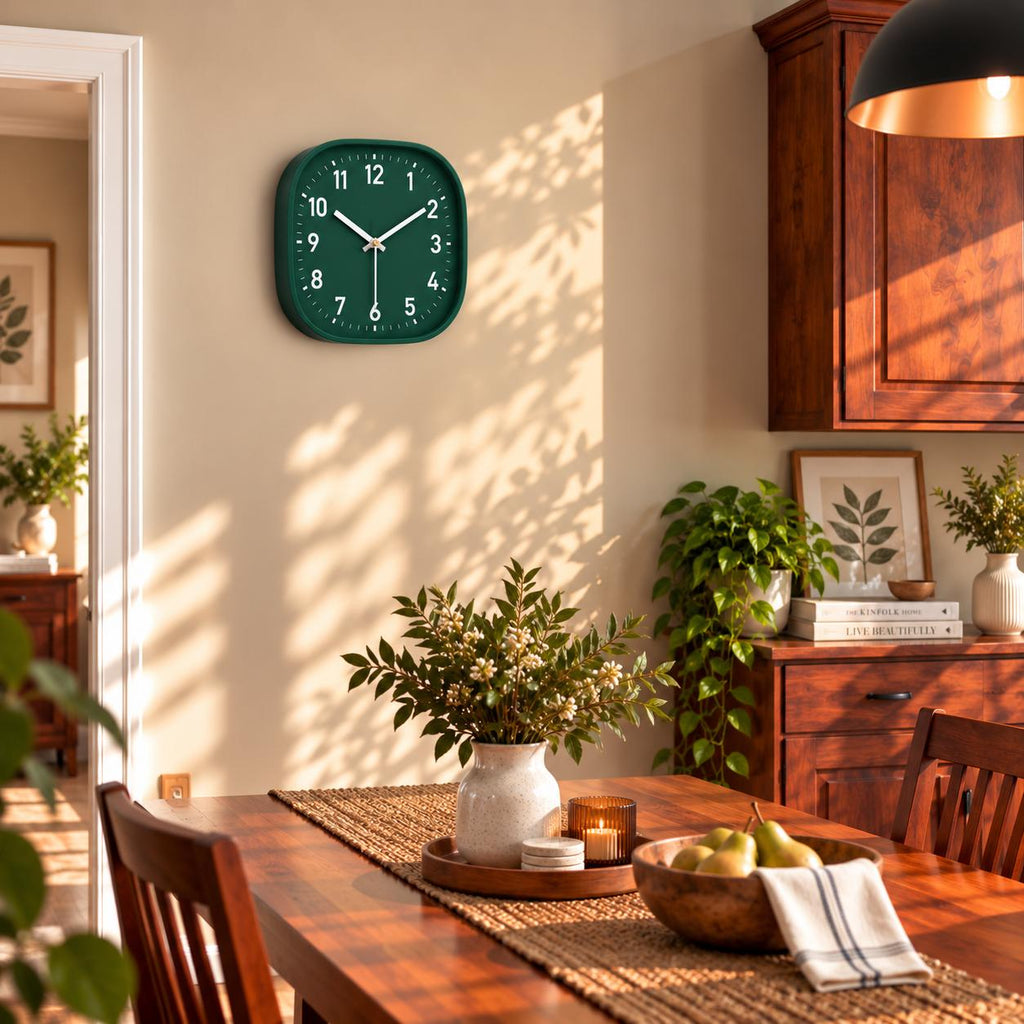 Horloge Murale Moderne Plastique | Verde