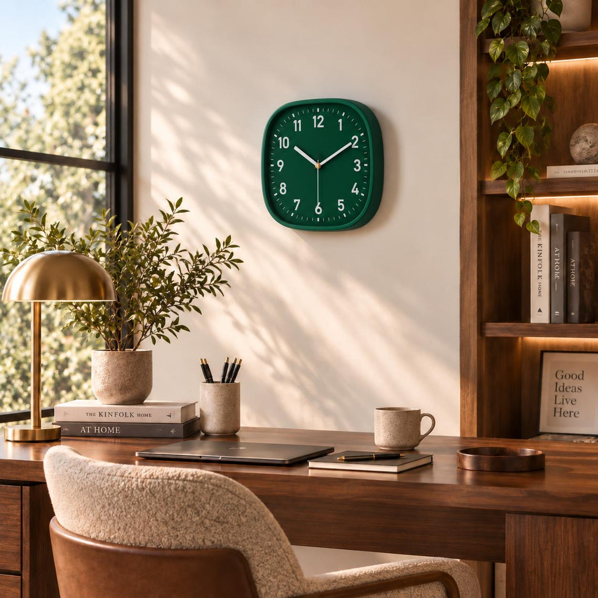 Horloge Murale Moderne Plastique | Verde