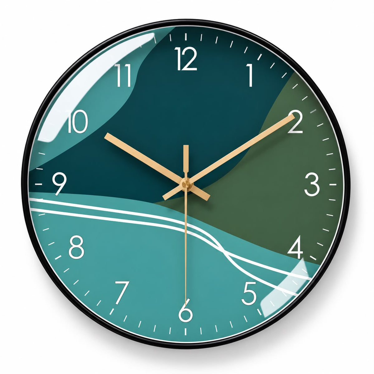 Horloge Murale Moderne Plastique Acrylique | Aqua