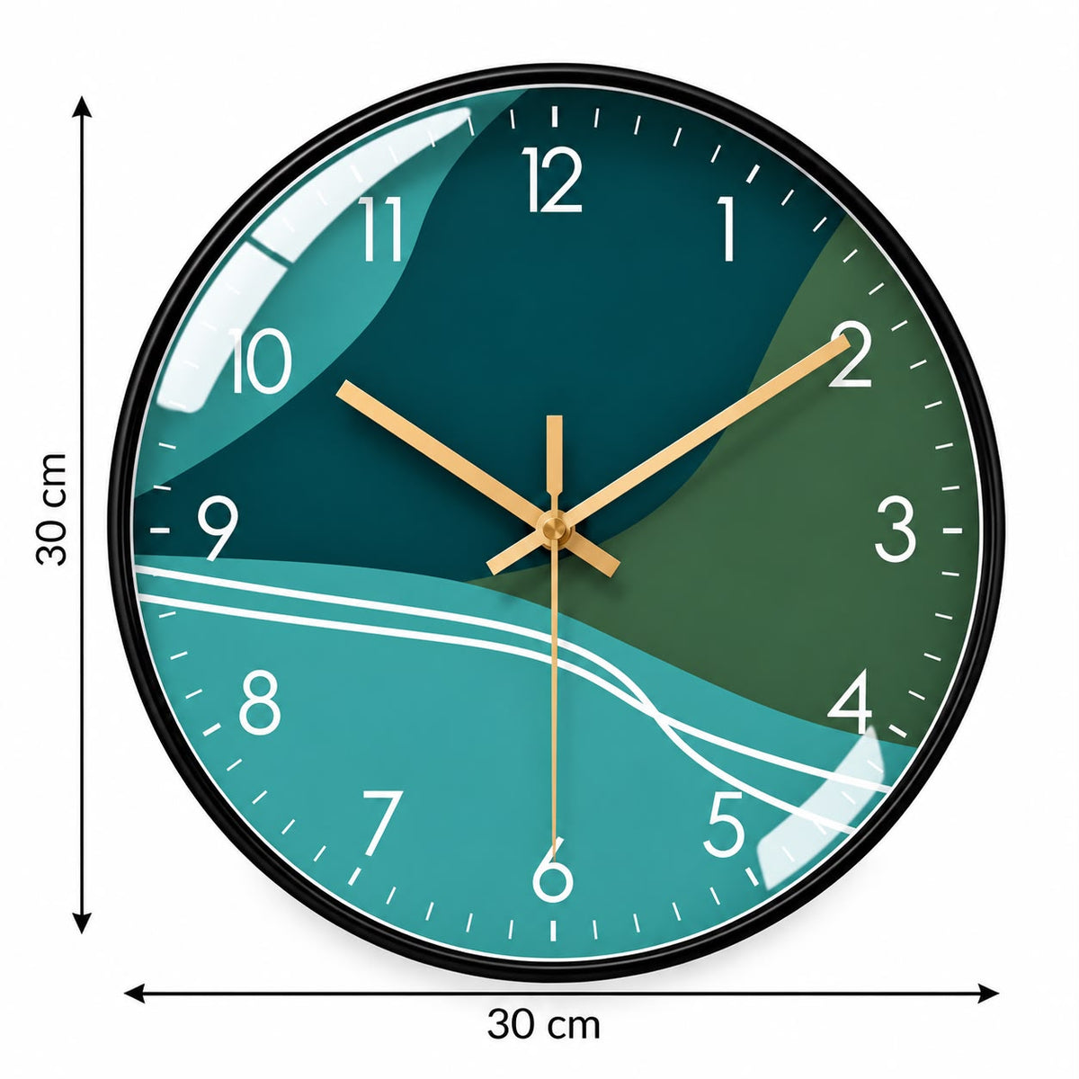 Horloge Murale Moderne Plastique Acrylique | Aqua