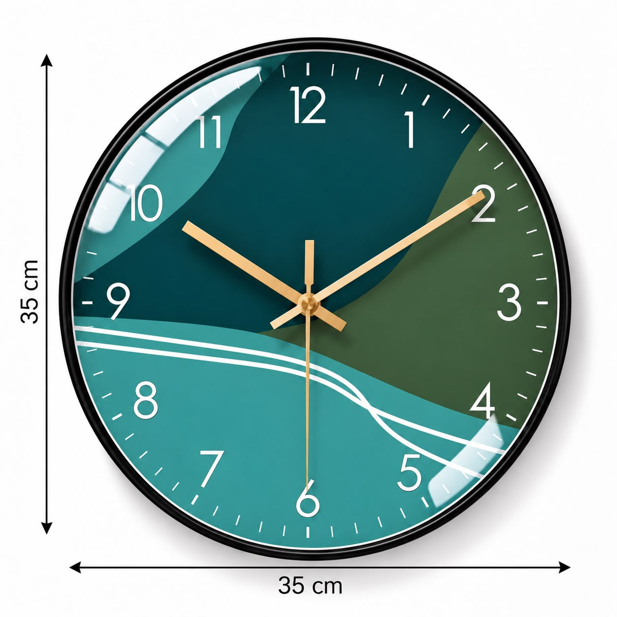 Horloge Murale Moderne Plastique Acrylique | Aqua