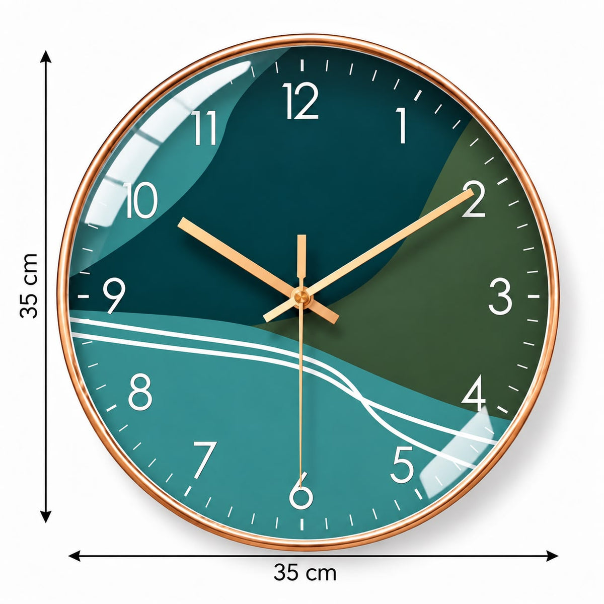 Horloge Murale Moderne Plastique Acrylique | Aqua