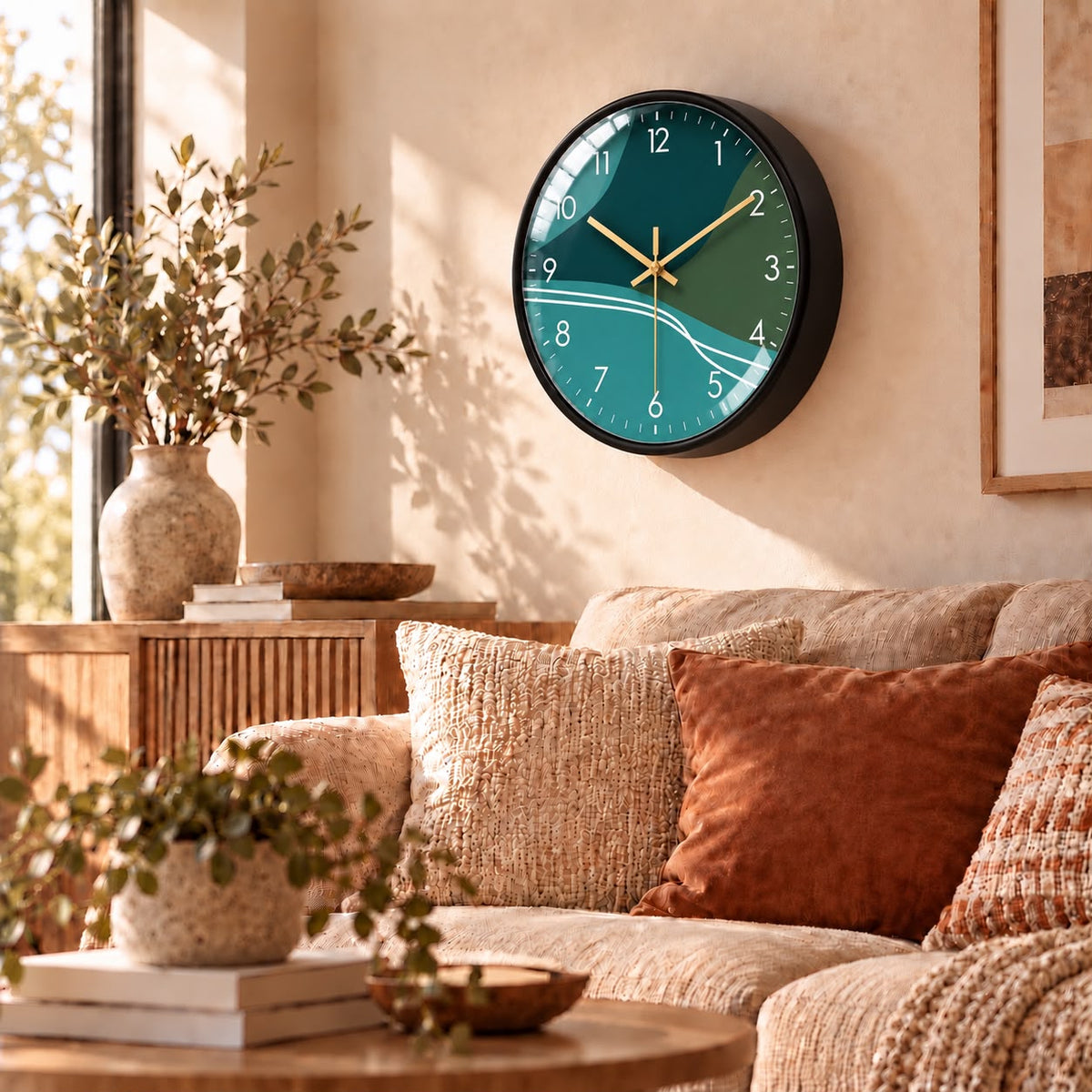 Horloge Murale Moderne Plastique Acrylique | Aqua