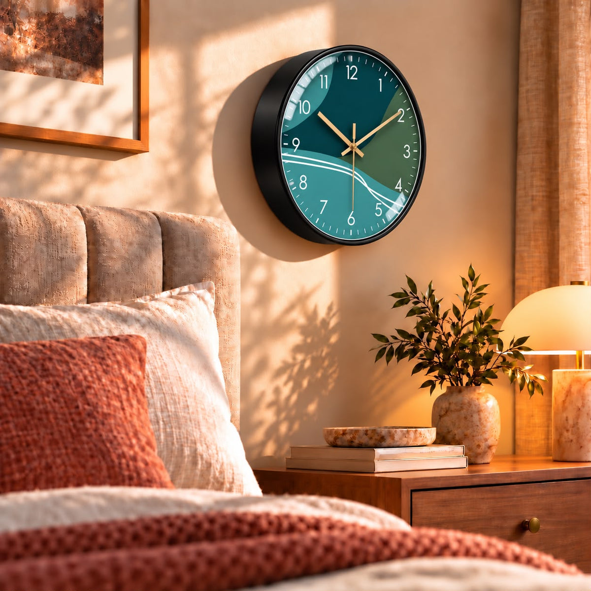 Horloge Murale Moderne Plastique Acrylique | Aqua