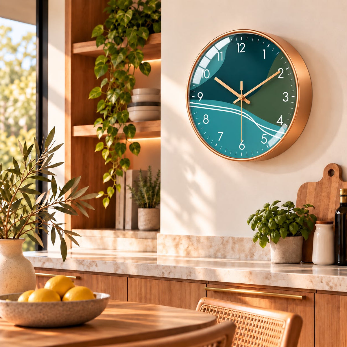 Horloge Murale Moderne Plastique Acrylique | Aqua