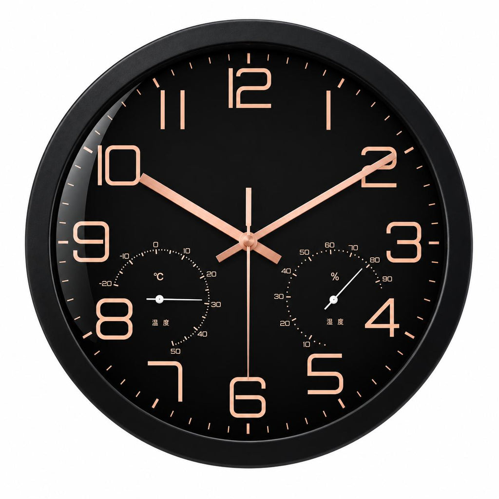 Horloge Murale Moderne Plastique Acrylique | Black Chrono