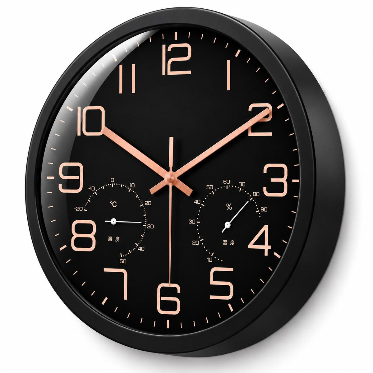Horloge Murale Moderne Plastique Acrylique | Black Chrono