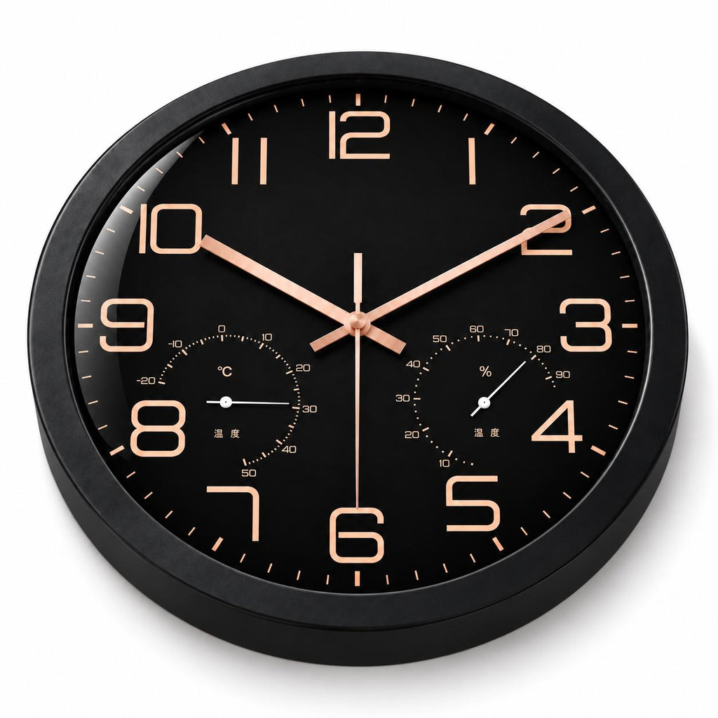 Horloge Murale Moderne Plastique Acrylique | Black Chrono