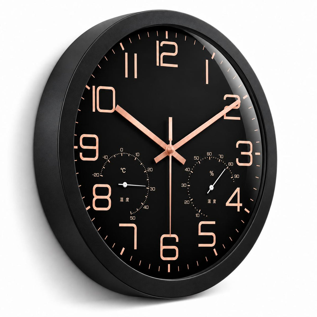 Horloge Murale Moderne Plastique Acrylique | Black Chrono