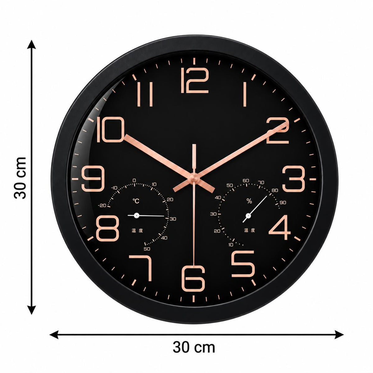 Horloge Murale Moderne Plastique Acrylique | Black Chrono